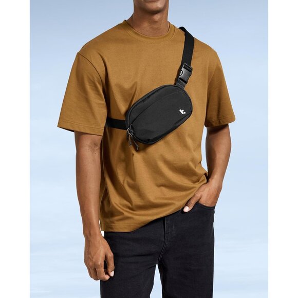 Unisex Black Lightweight RFID-Blocked Belt Bag 1.5L for Travel and Daily Use - Picture 6 of 9